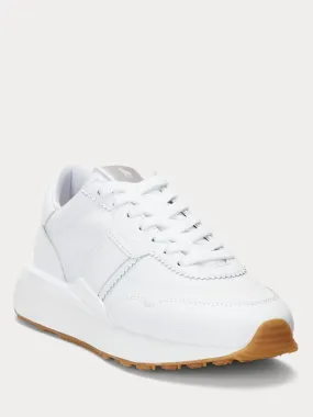 TRAIN 89 LEATHER AND OXFORD SNEAKER Hvit