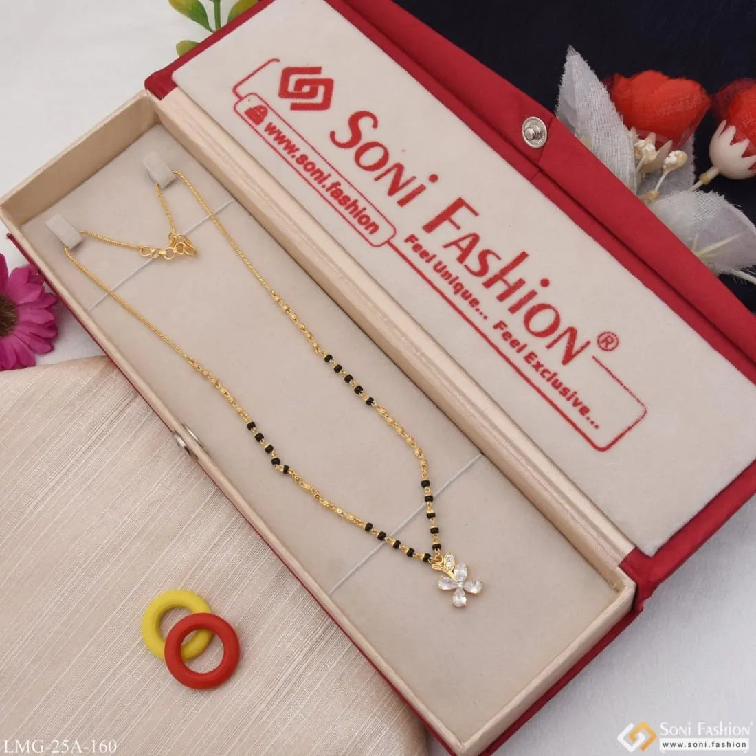 1 Gram Gold Plated Eye-catching Design Designer Mangalsutra For Women - Style A160