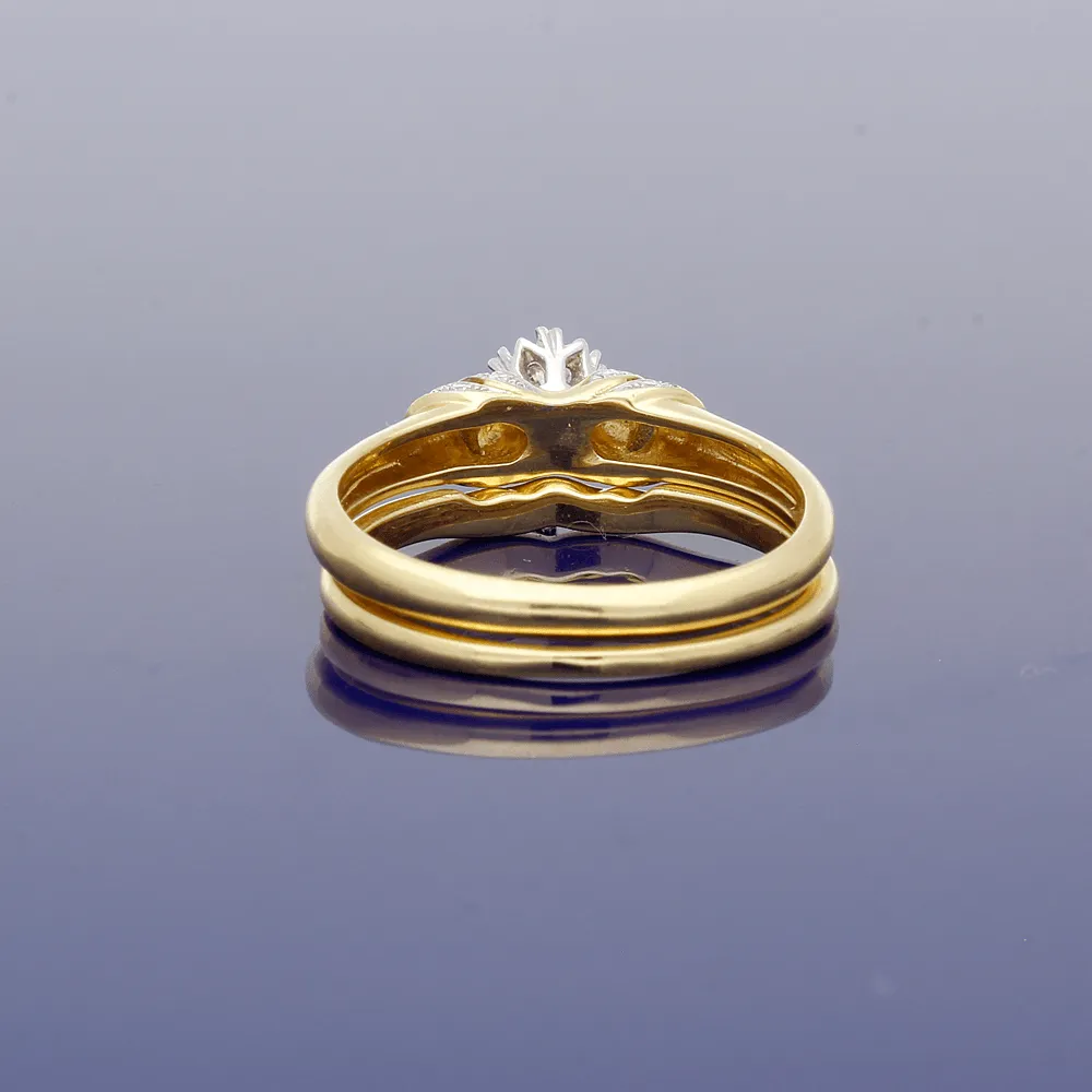 18ct Yellow Gold Diamond Bridal Set