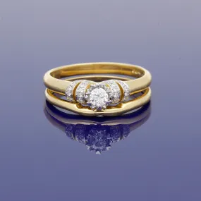 18ct Yellow Gold Diamond Bridal Set