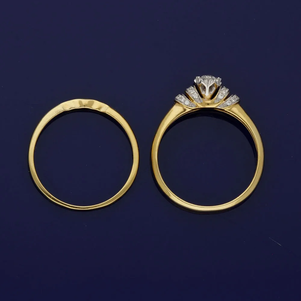 18ct Yellow Gold Diamond Bridal Set