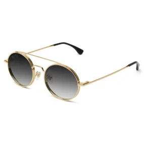 9Five 50-50 24K Gold Gradient Sunglasses