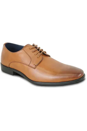 Allure Oxford Cognac Leather Tuxedo Shoes