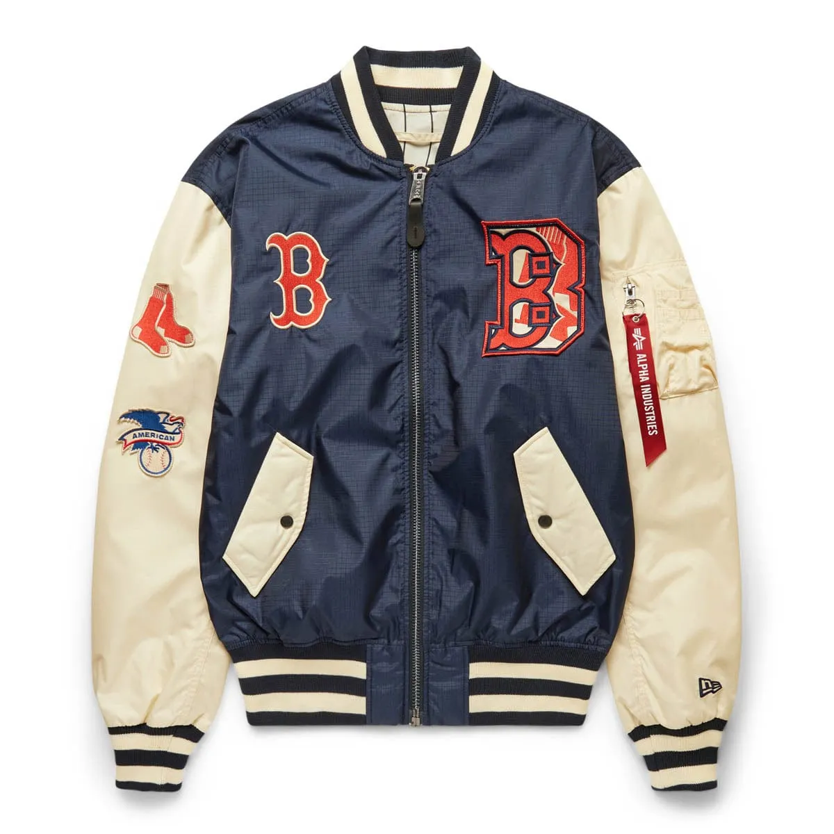 ALPHA INDUSTRIES RED SOX BOMBER JACKET