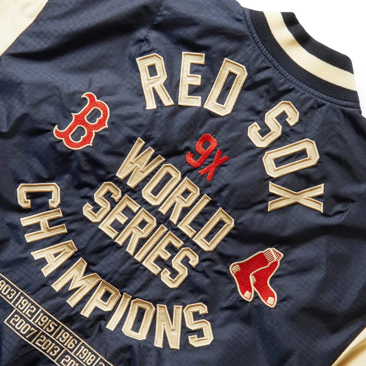 ALPHA INDUSTRIES RED SOX BOMBER JACKET