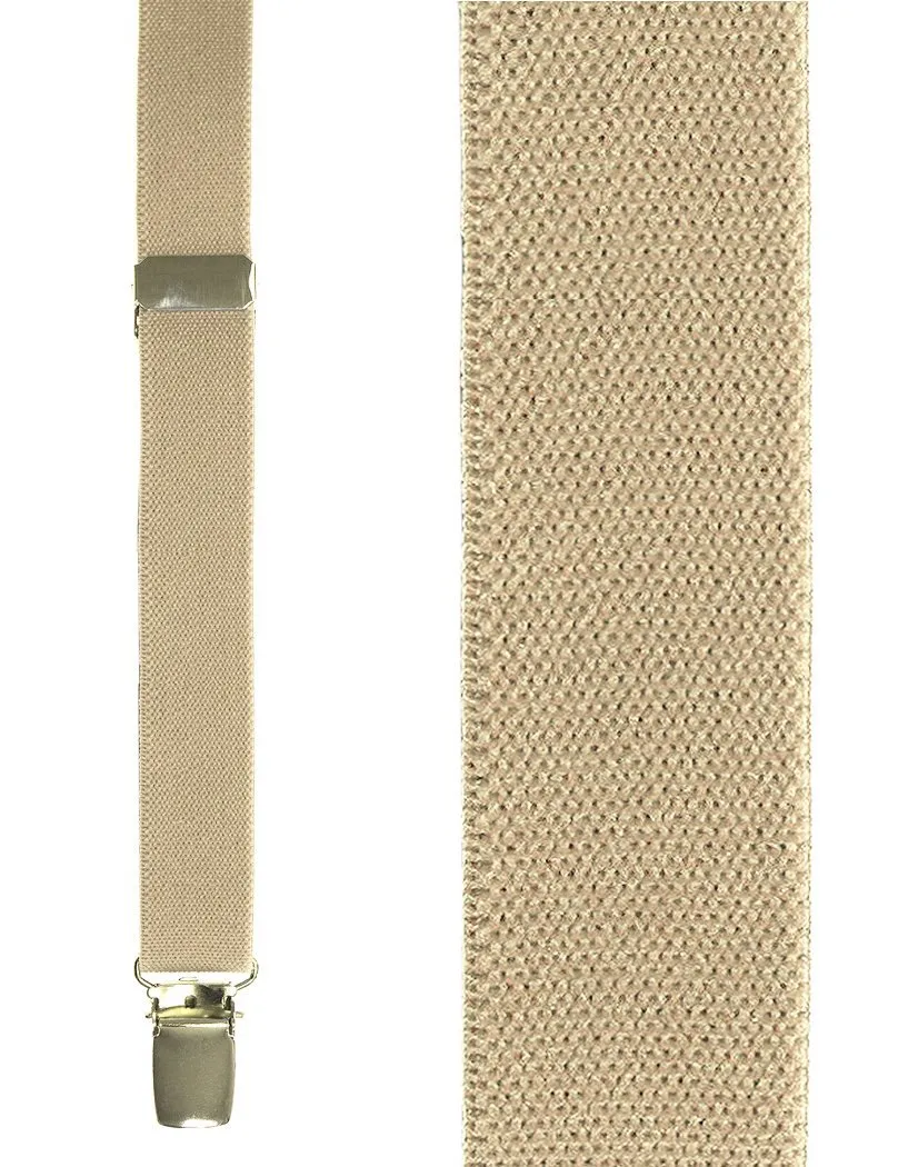 Beige Oxford Suspenders