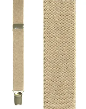 Beige Oxford Suspenders