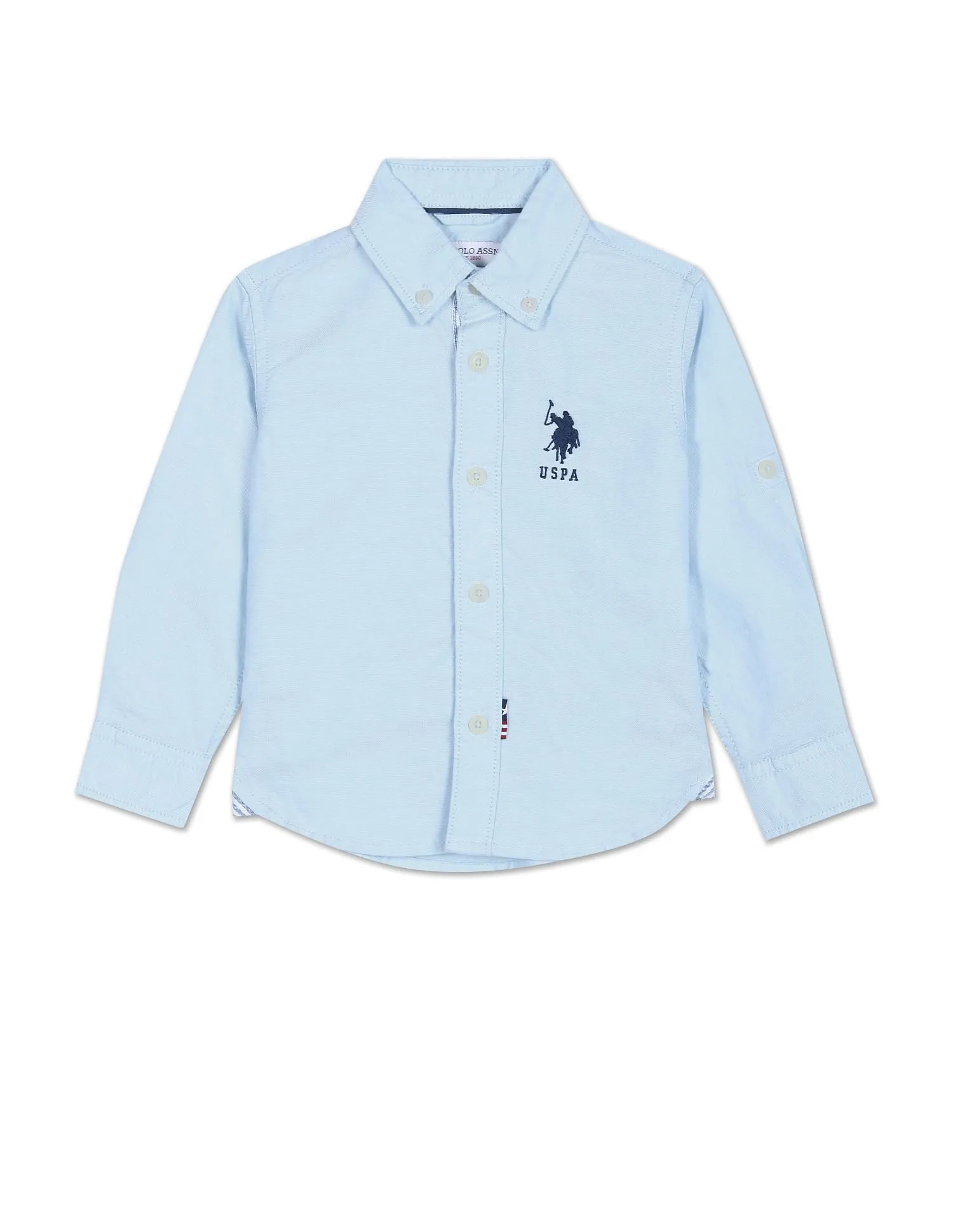 Boys Button Down Solid Casual Shirt