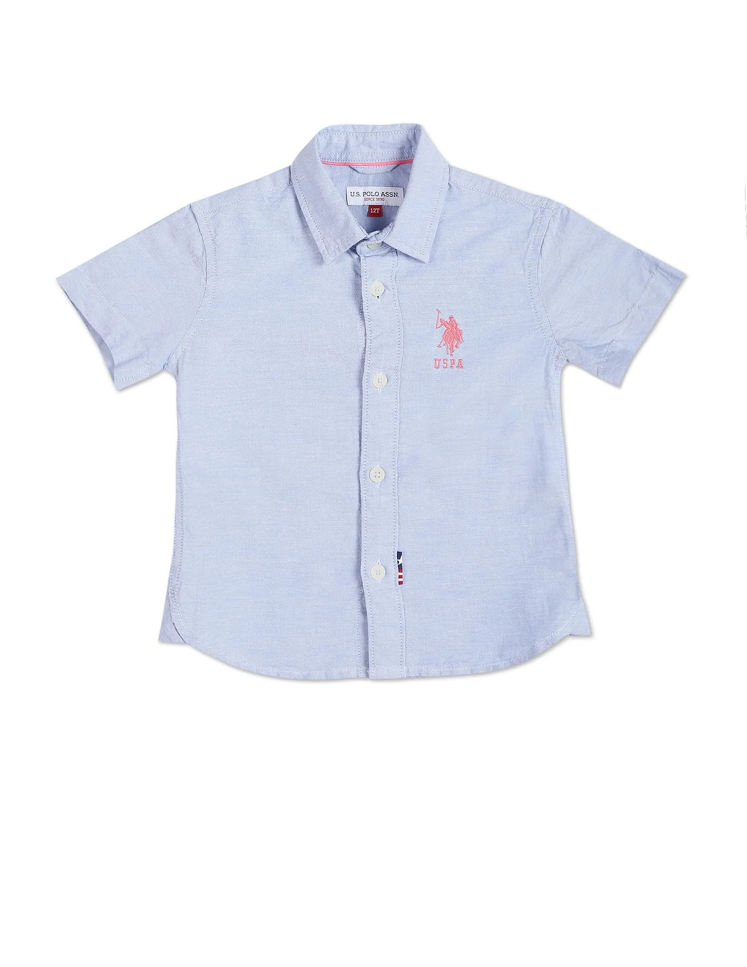 Boys Solid Oxford Shirt