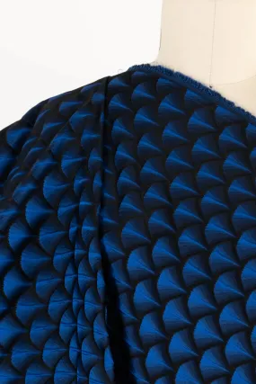 Cobalt Ginko Jacquard Woven