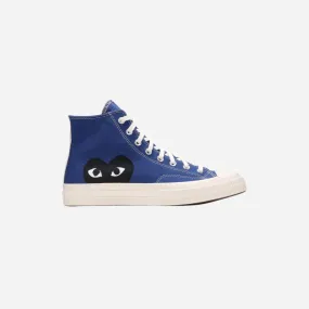 CONVERSE CHUCK TAYLOR ALL-STAR 70 HI COMME DES GARCONS PLAY BLUE