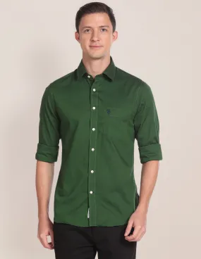 Cotton Oxford Solid Shirt