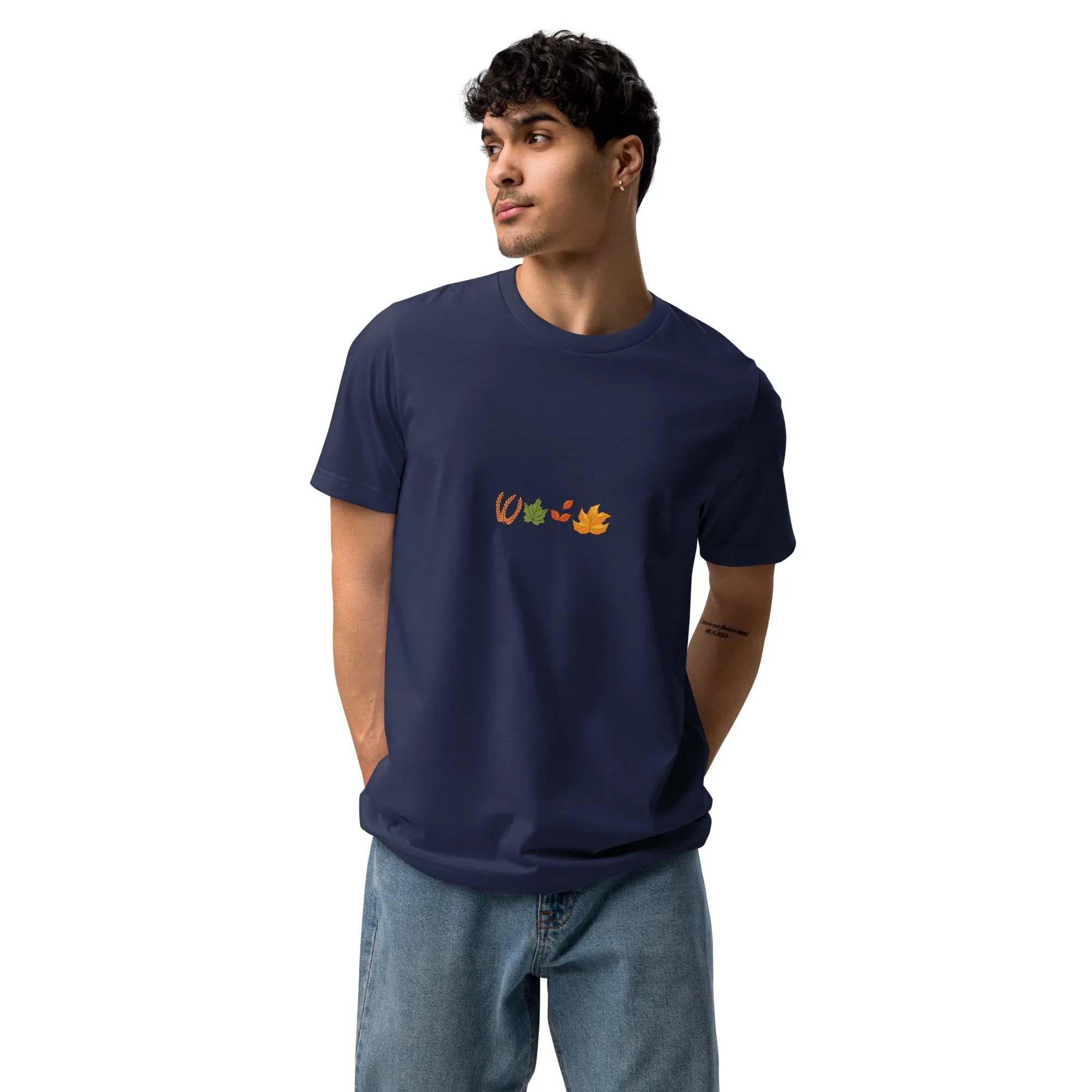 Fall Thanksgiving Graphic Men Staple Eco T-shirt