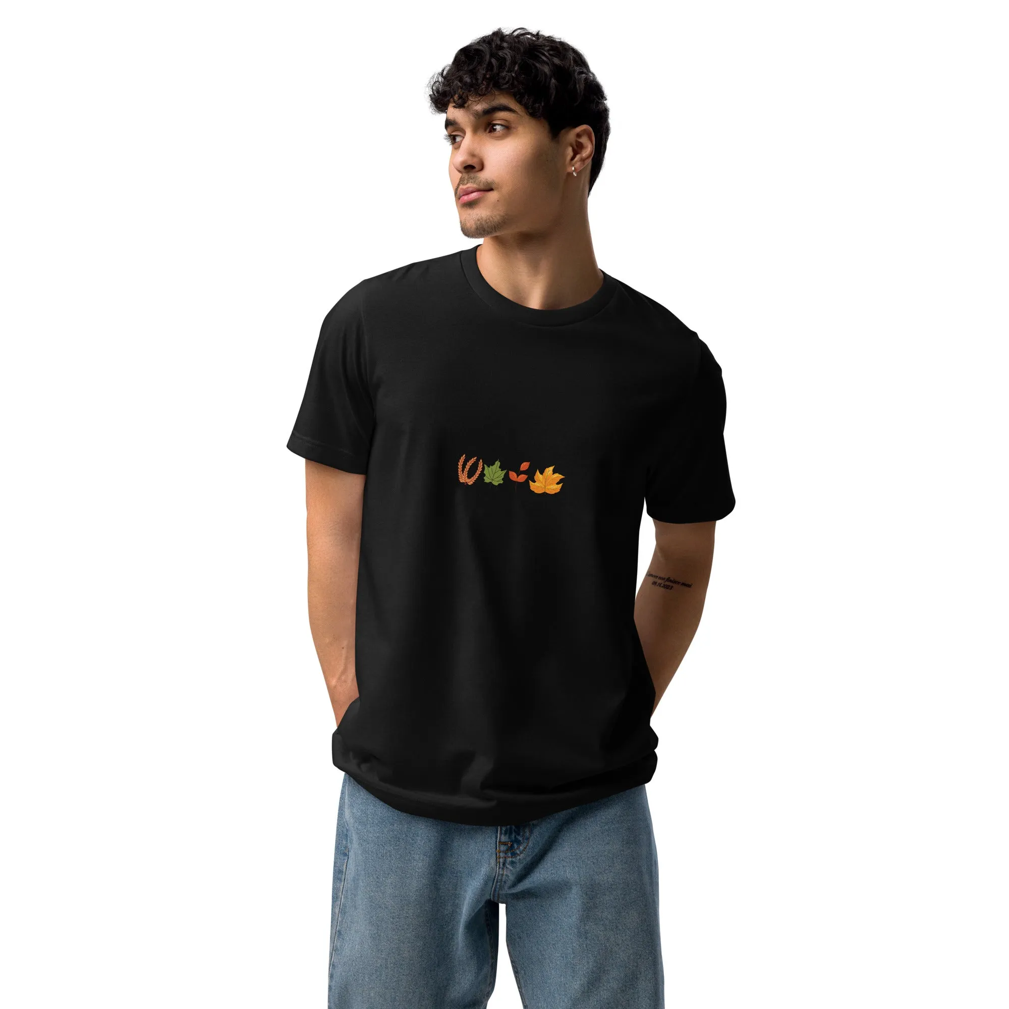 Fall Thanksgiving Graphic Men Staple Eco T-shirt