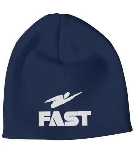 Fast Embroidered Beanie