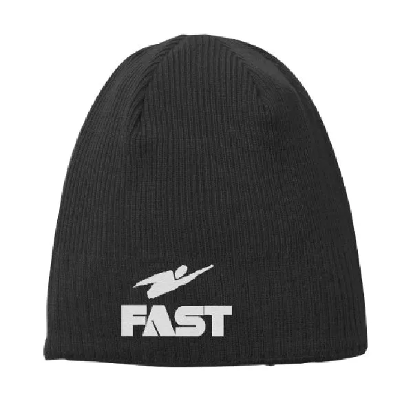 Fast Embroidered Beanie