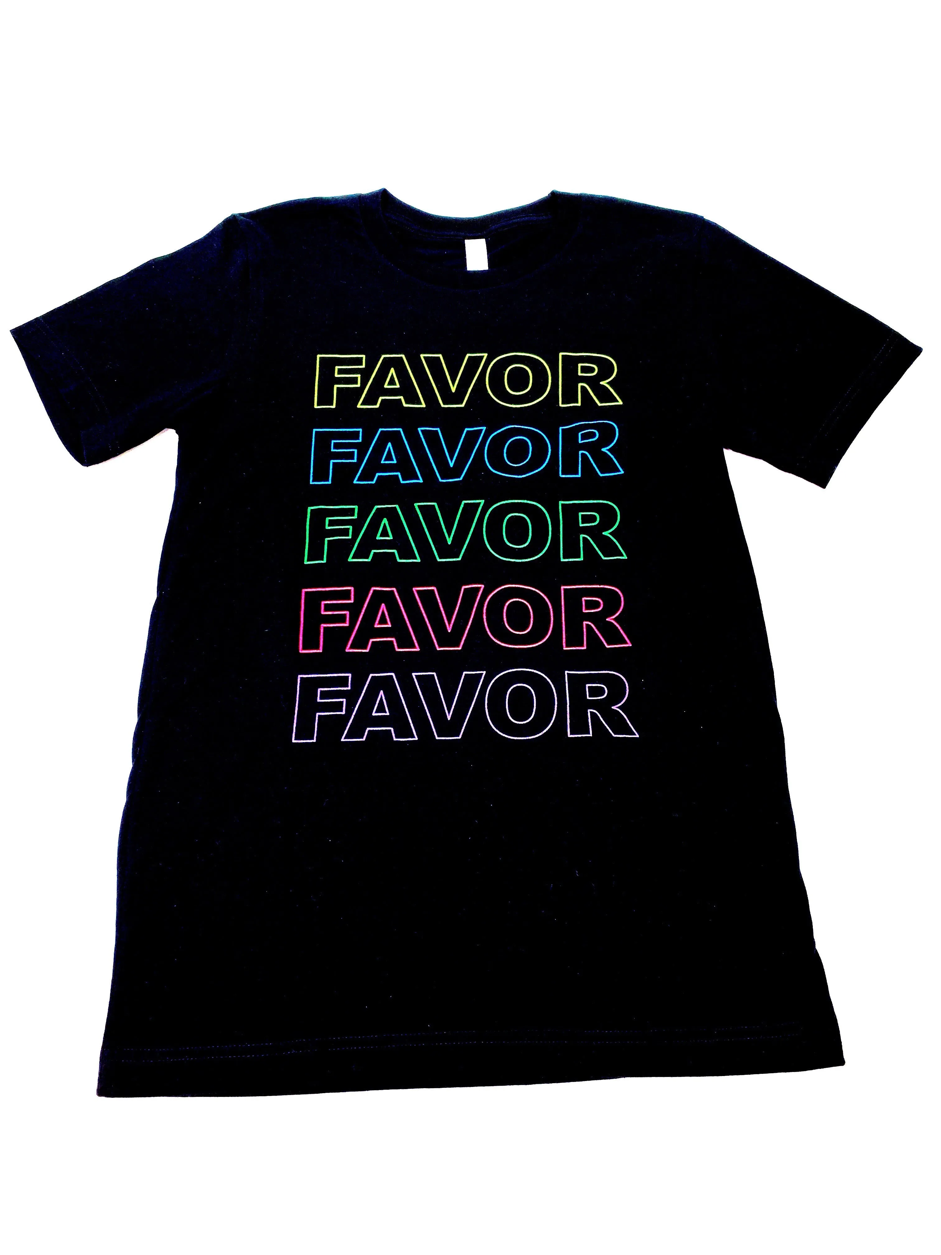 Favor T-Shirt Black and Multicolor