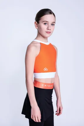 Fearless Crop Top in Orange