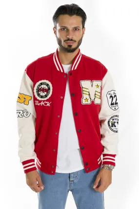 Felpa Uomo Giacca College Varsity ''M'' Art. FE171