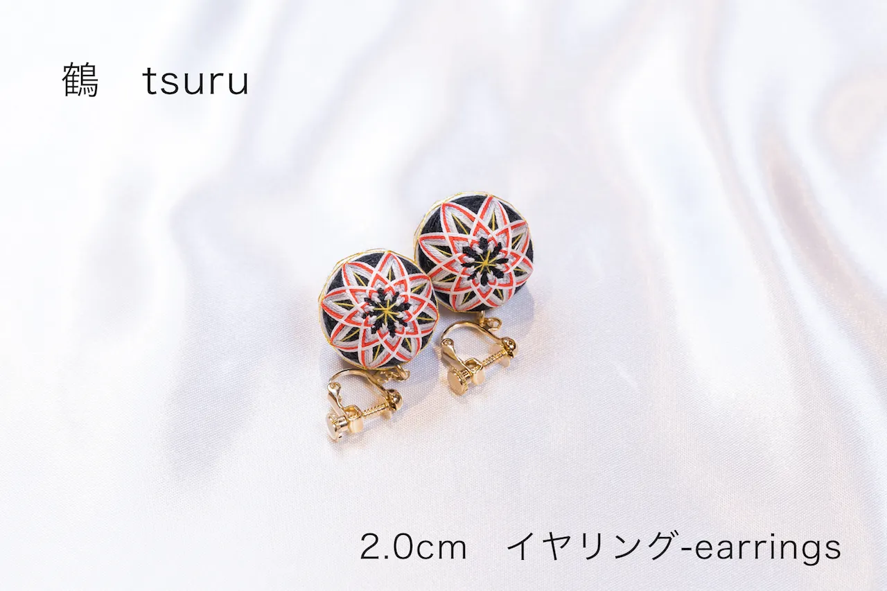 HAReTEMRI FACTORY | Temari Earrings | Black