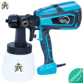 JPT 600W High Power HVLP Electric Paint Spray Machine | 3 Spray Patterns | 360° Directional Nozzle | 1000ml Detachable Container | Fast and Flawless Painting Perfection | Great Coverage and No Drips ( RENEWED )