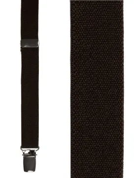 Kids Dark Brown Oxford Suspenders