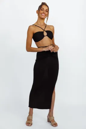 Love And Glamour Crop Top Black