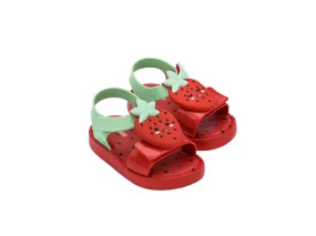 Mini Melissa Jump Fruitland BB Red Sandal With Strawberry Design