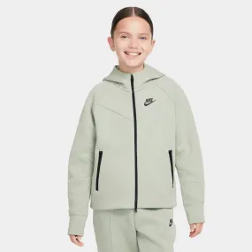 Nike Sportswear Junior Girls' Tech Fleece Full-Zip Hoodie Jade Horizon / Black