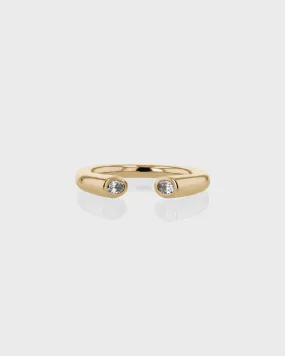 Oval Suspense Duo Ring