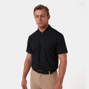 REC GEN - Men's Driform Zip Polo - Black