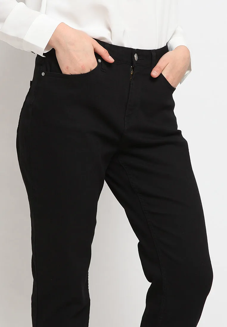 Regular fit denim pants