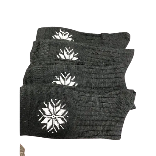 Snowflake Pattern Soft Acrylic Crew Women's Socks