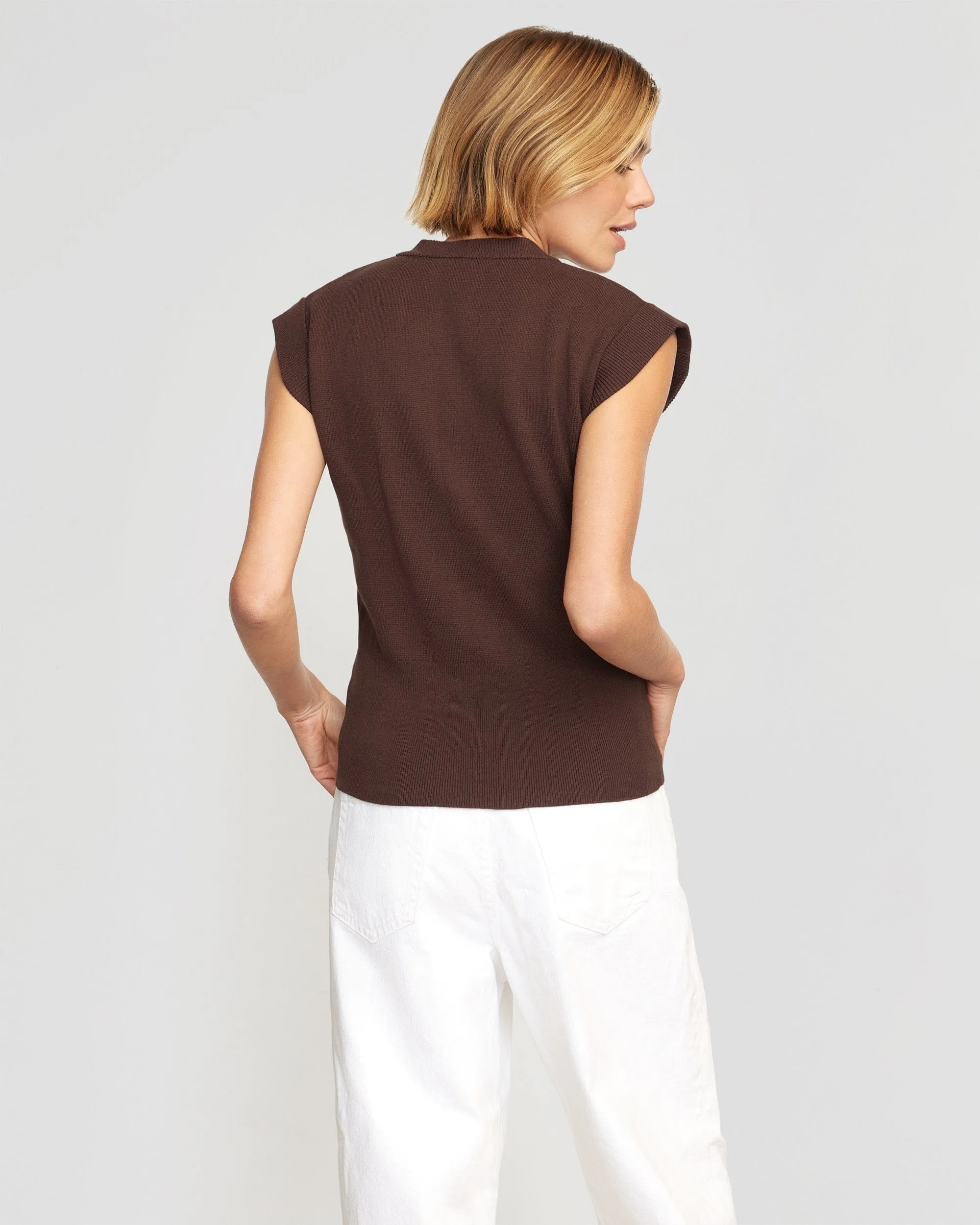 Solea Organic Cotton Knit Vest