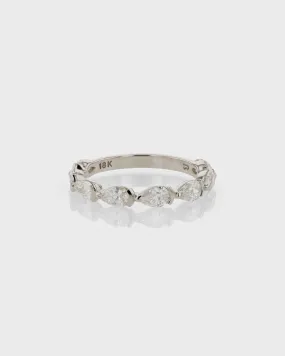 Suspense Pear Eternity Ring