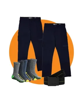 Tradies WP-3 Twin Value Pack - Navy