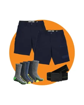 Tradies WS-3W Twin Value Pack - Navy