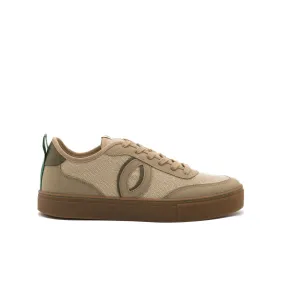 Vegan sneaker linen natural-taupe BRI018