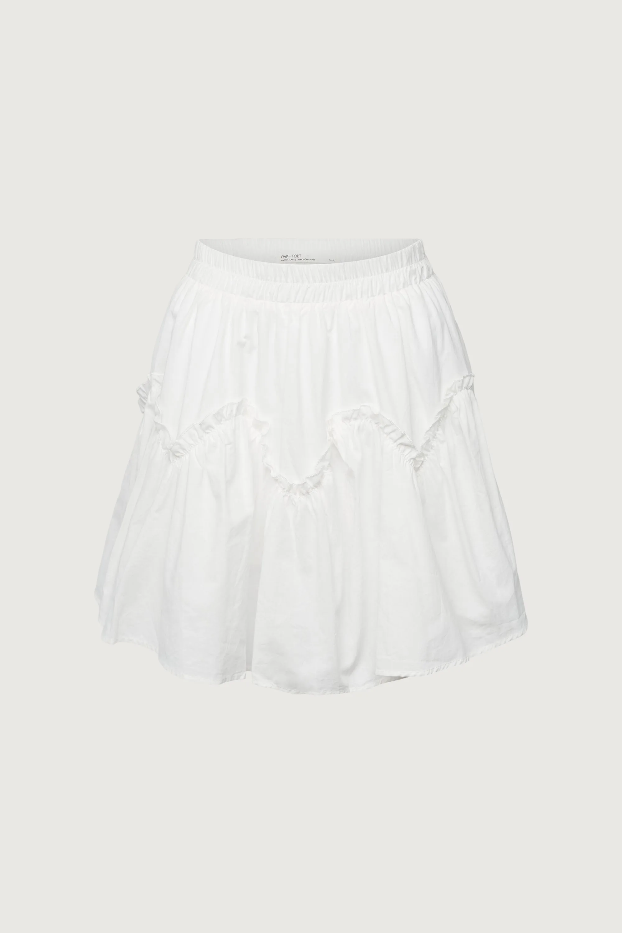 WAVY TIERED MINI SKIRT